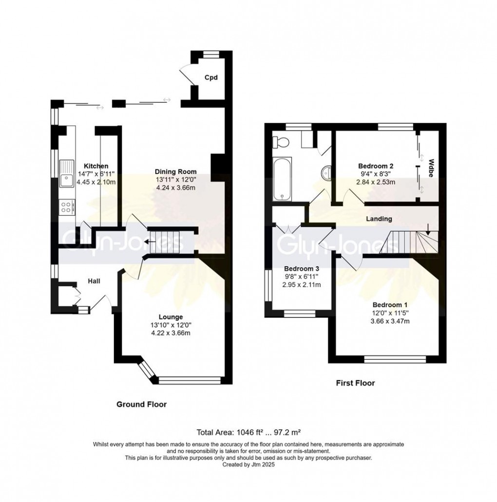 Floorplan for Henry Avenue, Rustington,