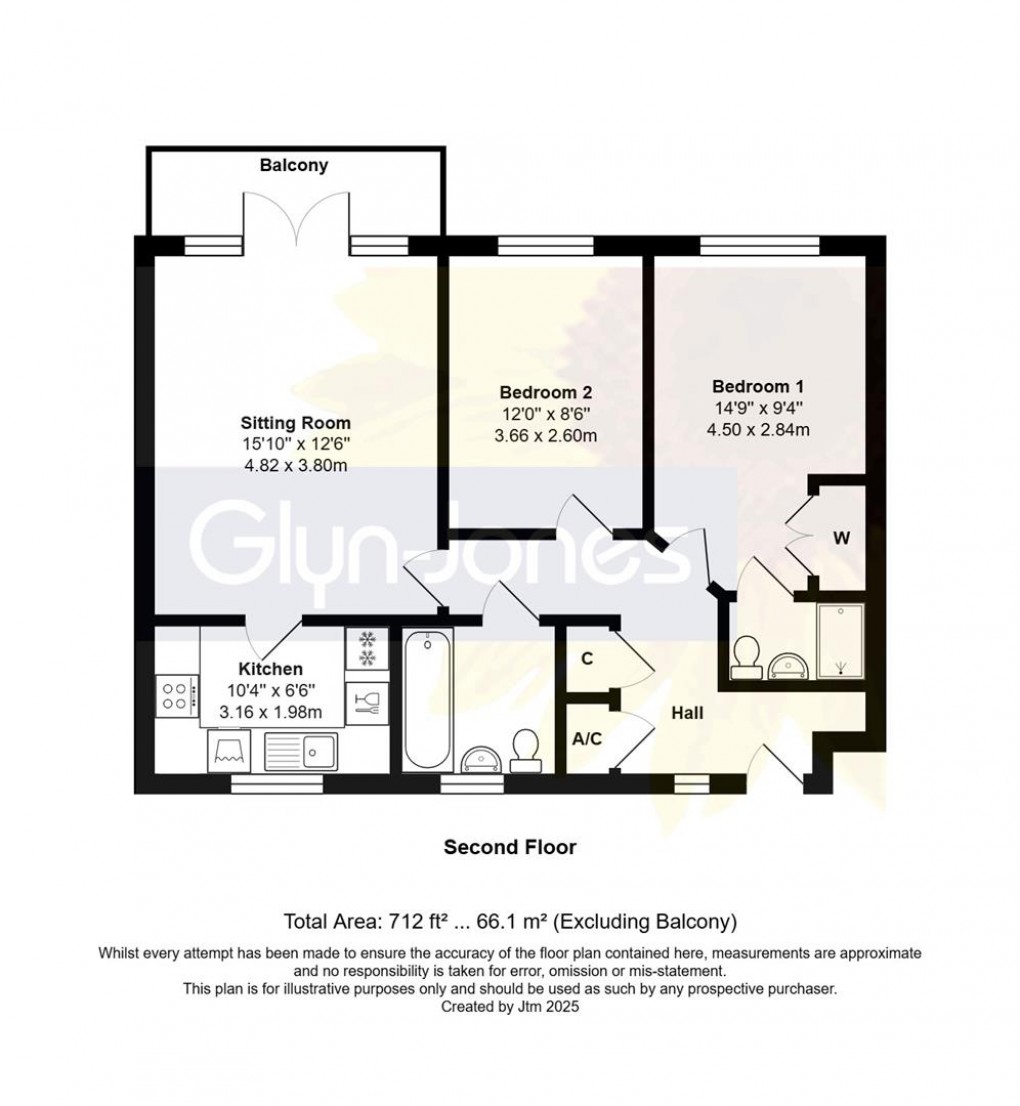 Floorplan for Wight Court, Surrey Street, Littlehampton