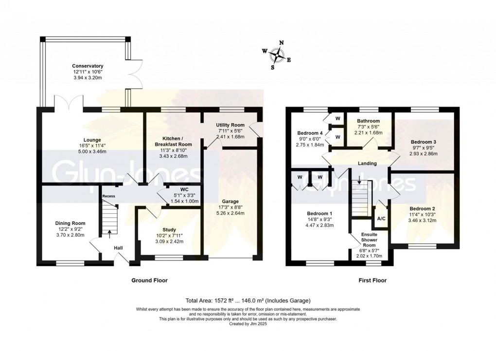 Floorplan for Jasmine Close, Marlborough Place, Littlehampton