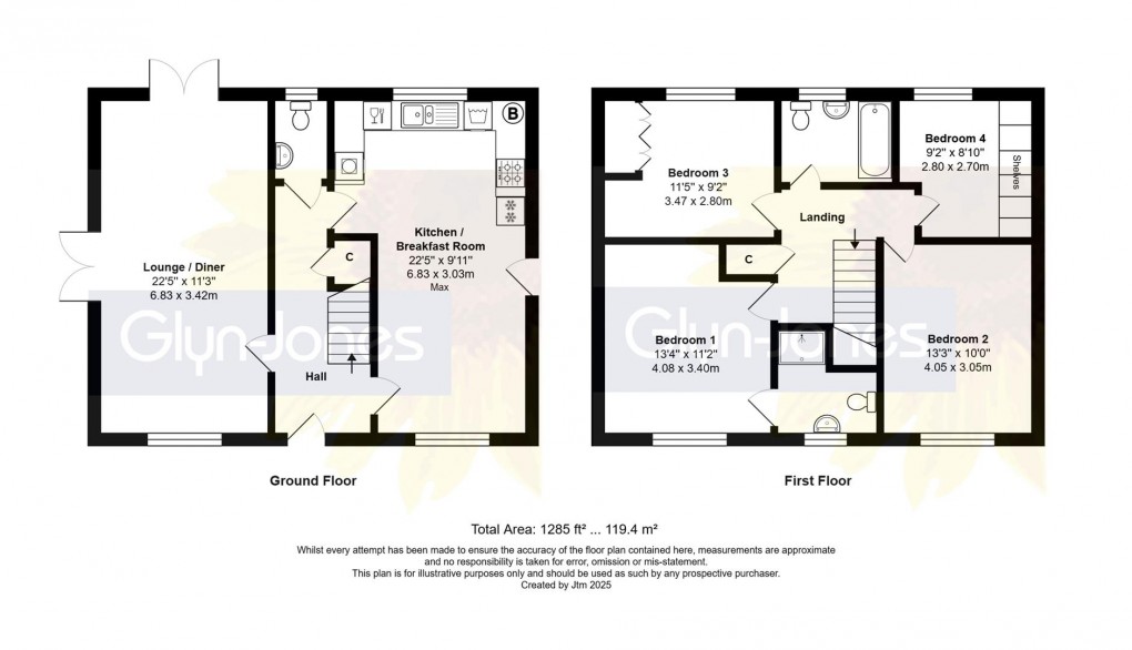 Floorplan for Beam Close, Yapton, Arundel