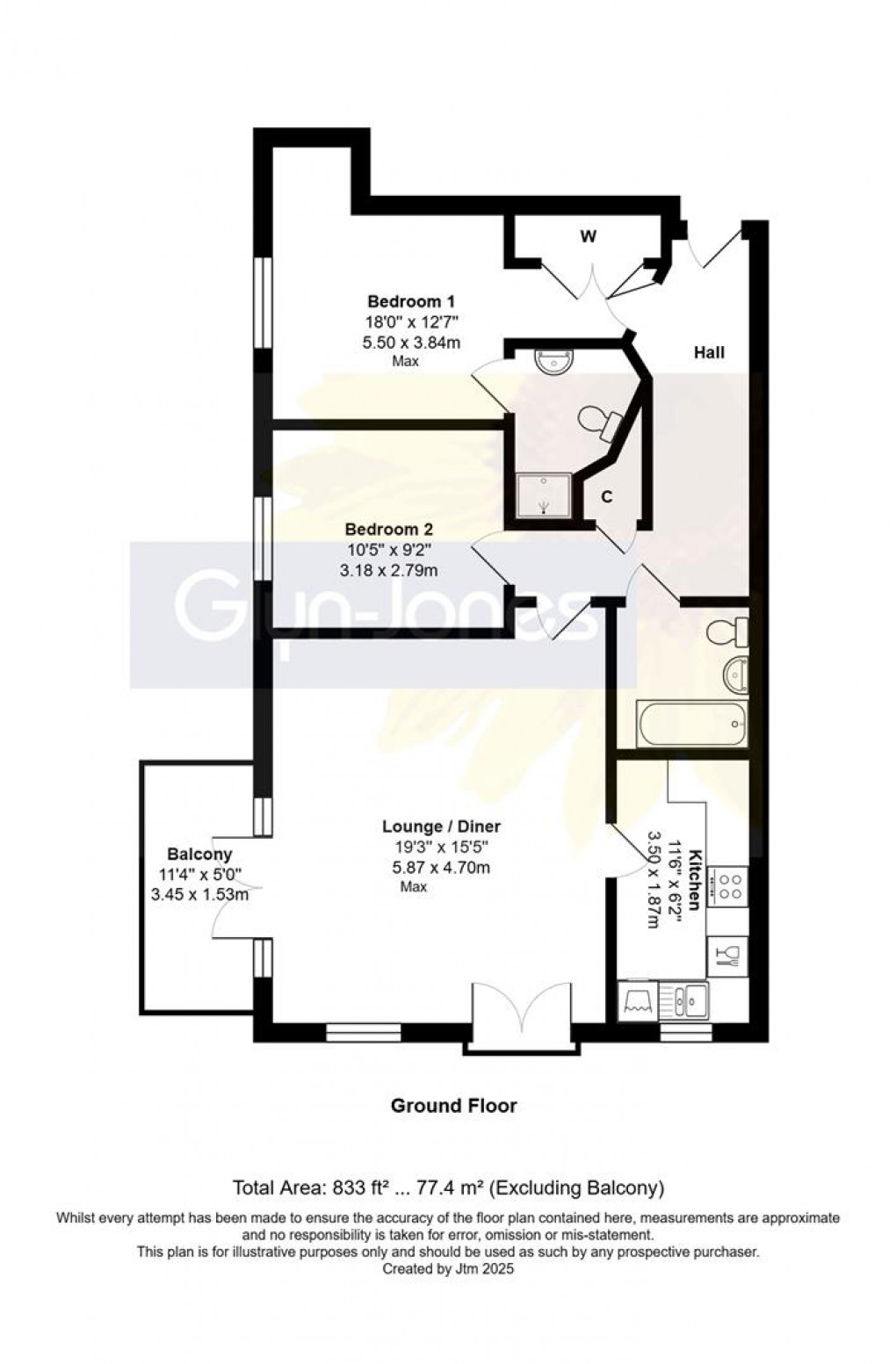 Floorplan for Pier Road, Littlehampton