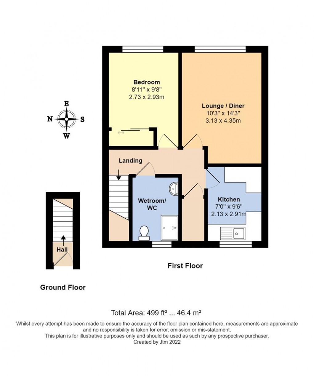 Floorplan for Chestnut Court, Sea Road, East Preston