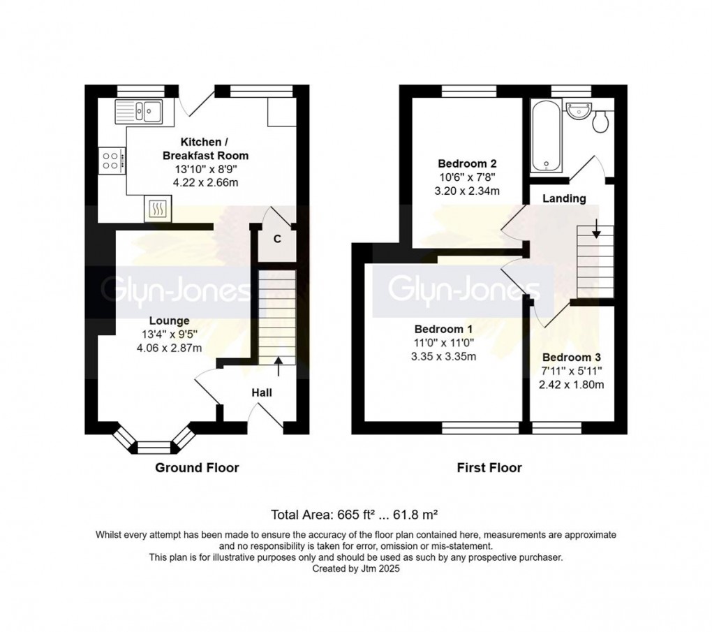 Floorplan for Dean Close, Wick, Littlehampton