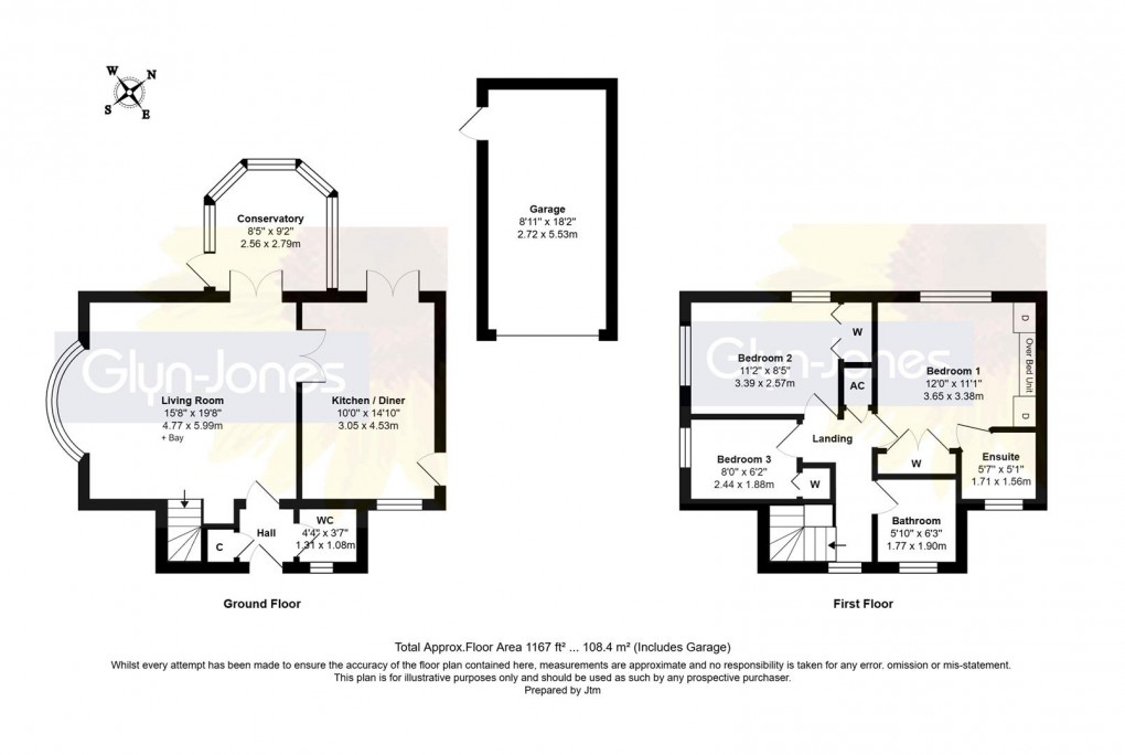 Floorplan for Cowdray Drive, Rustington