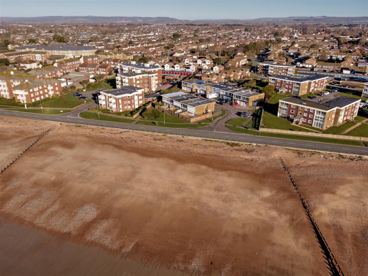 Aerial View with South Downs in Distance