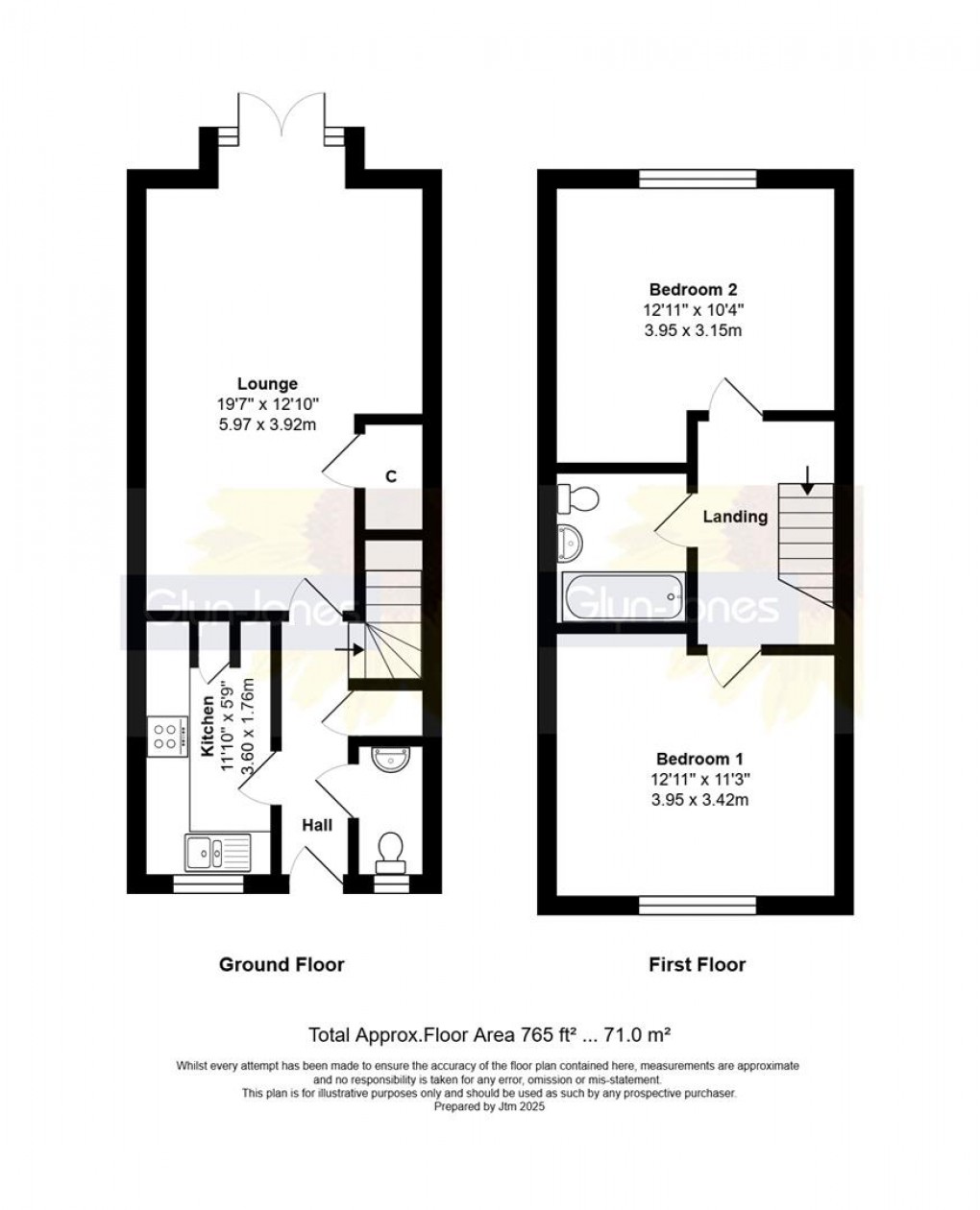 Floorplan for Taylors Close, Yapton, Arundel