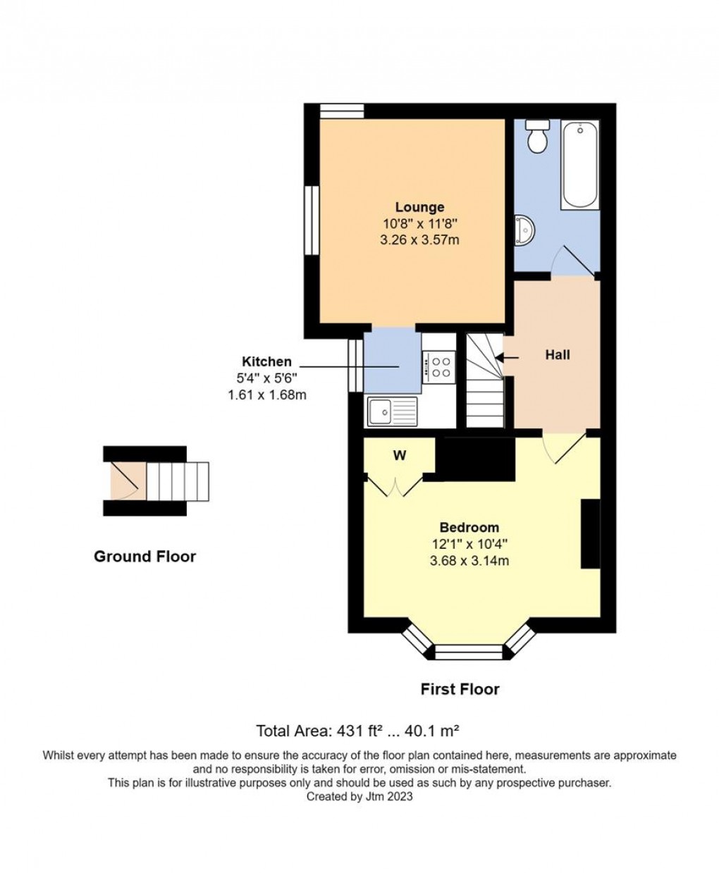 Floorplan for Connaught Road, Littlehampton